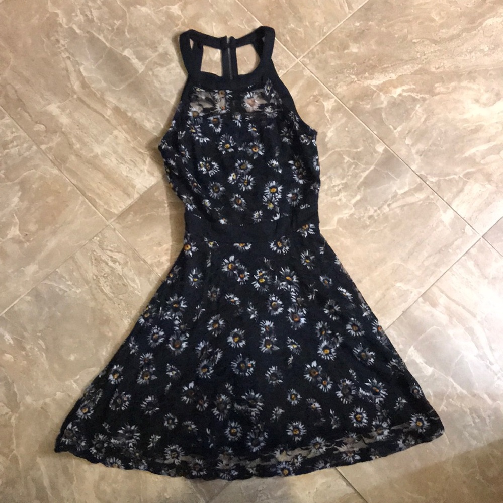 Lacy halter daisy dress